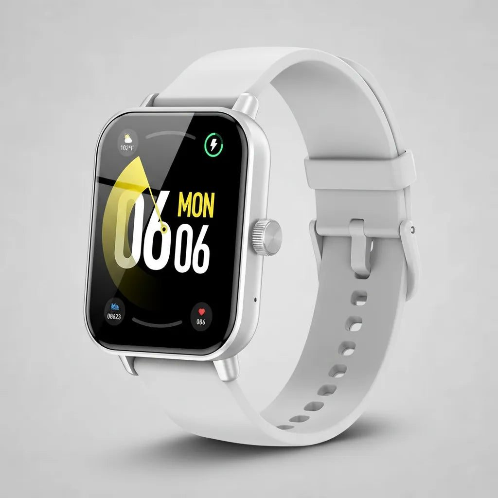EvoPulse Smartwatch + Free Fitness Waist Bag